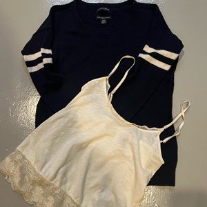 American Eagle sweater with tank